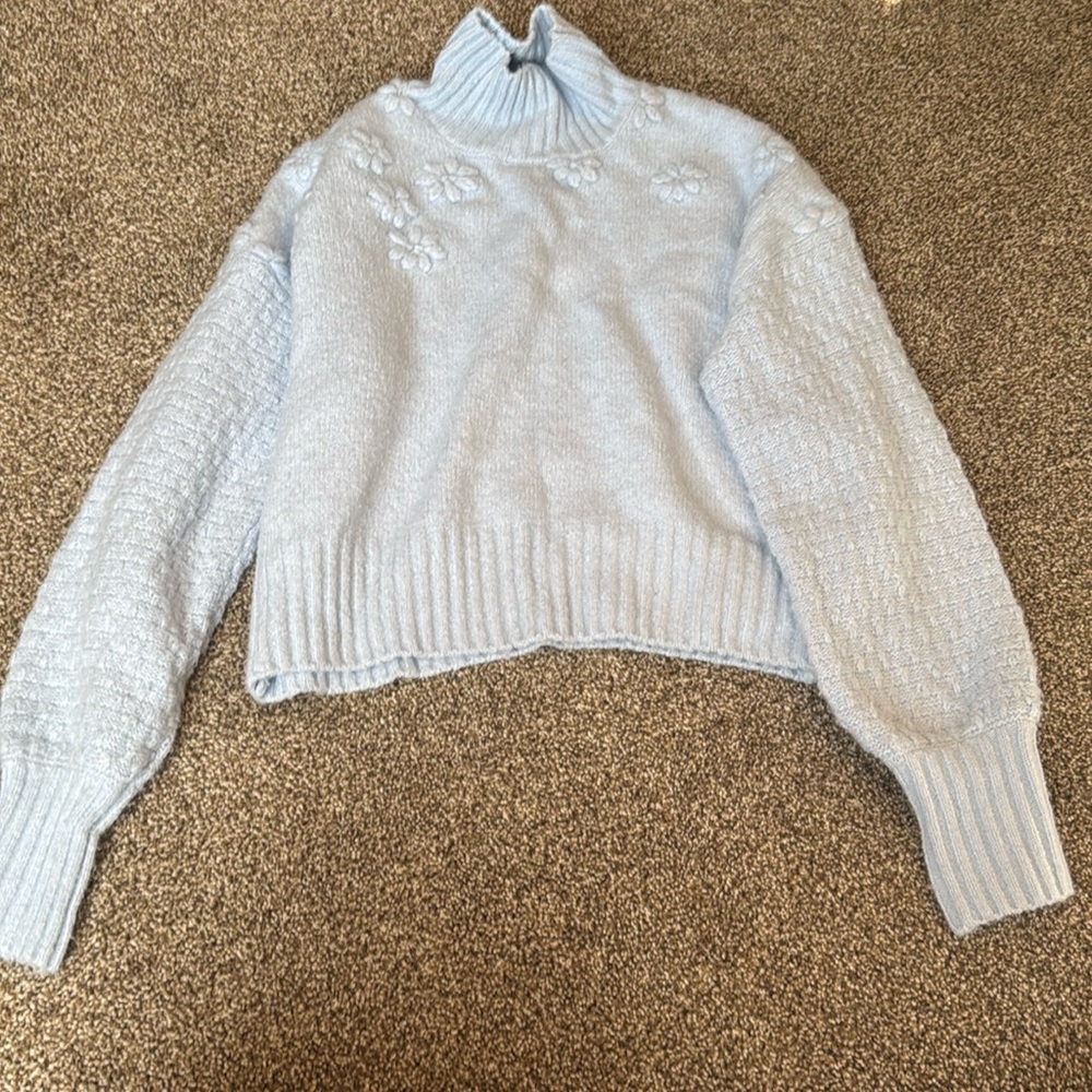 Never worn Jessica Simpson baby blue sweater XS